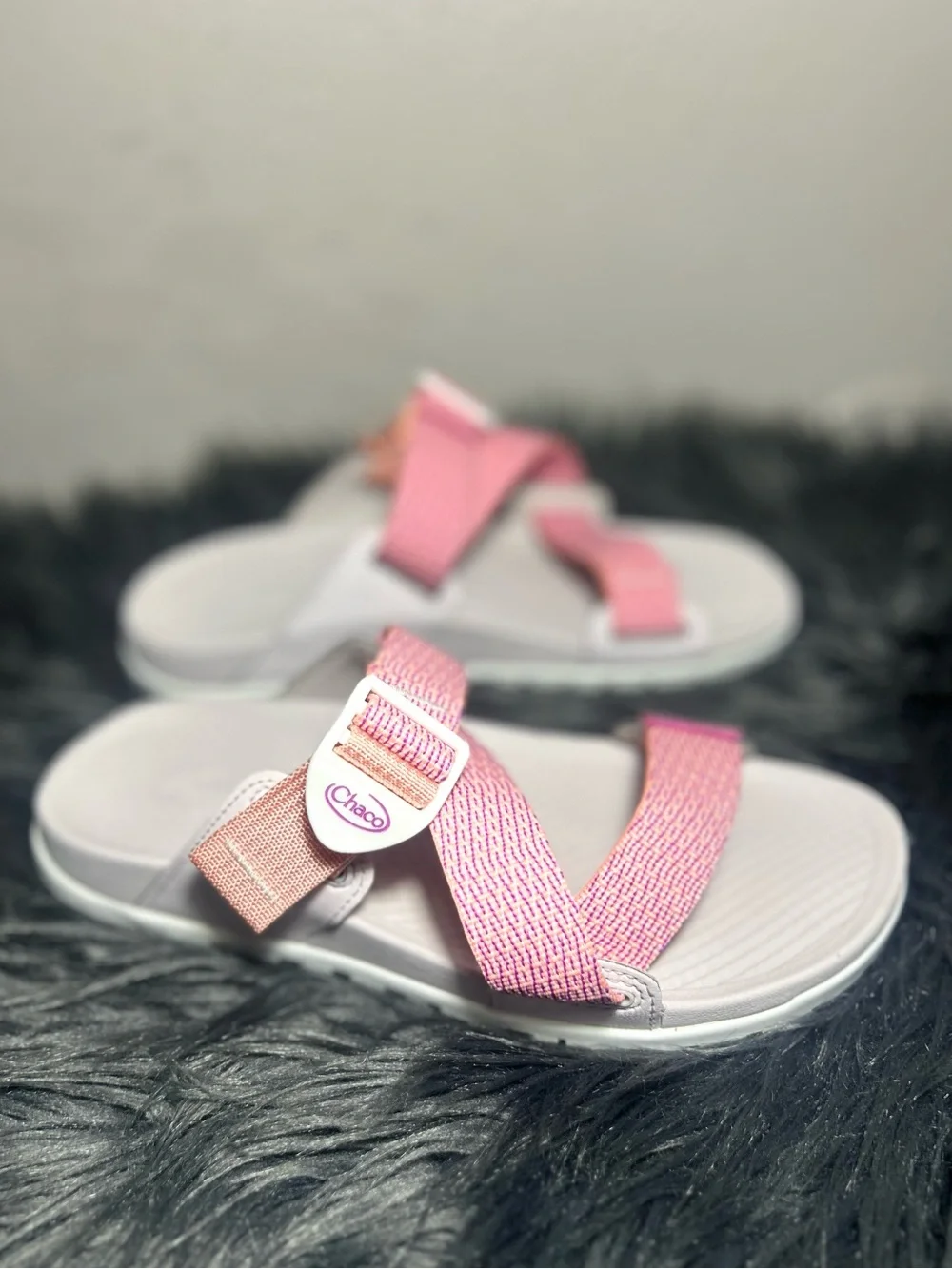 Chaco Lowdown Slide Women's Pink & Coral Slide Sandal Size 6